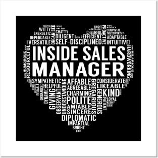 Inside Sales Manager Heart Posters and Art